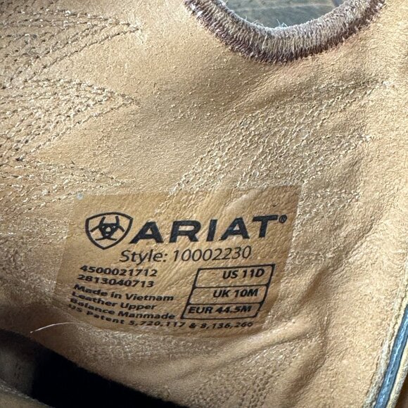 Ariat Mens 11 D Boots Heritage Roughstock Two Tone Western Cowboy Leather Ranch - Picture 11 of 15